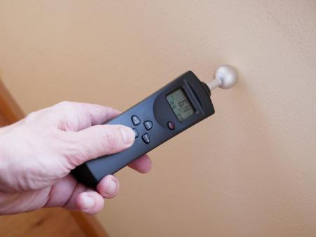 Moisture meter CD-100 on the wall